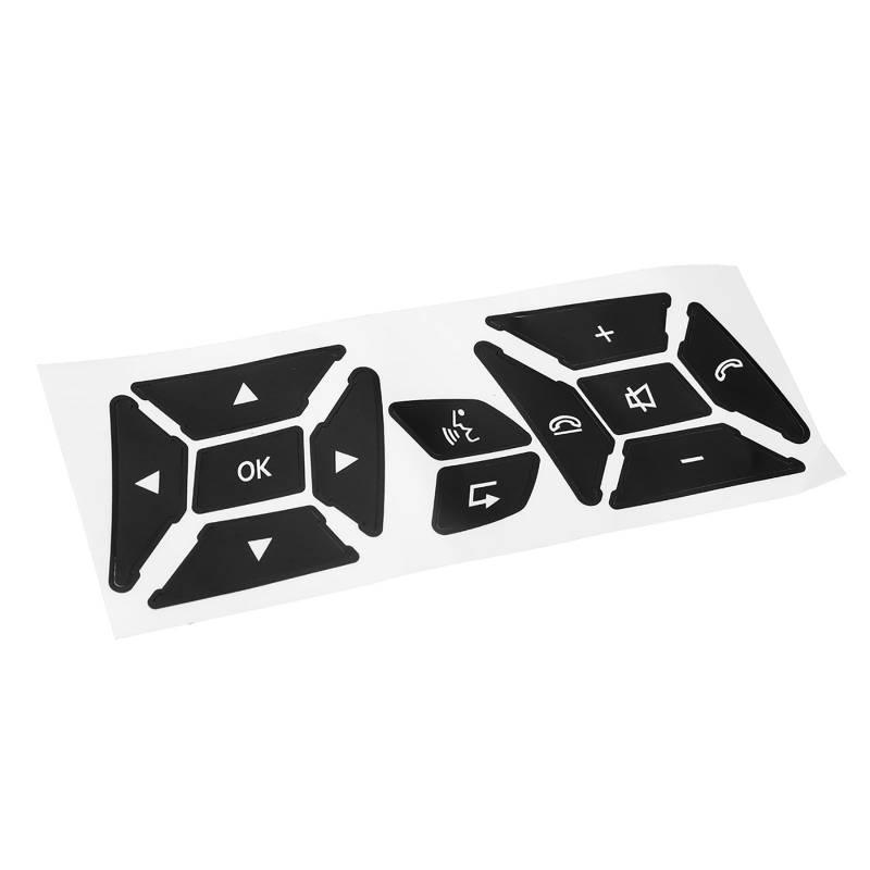 JUNNASALIKER Lenkrad Radknopfverkleidung Abdeckung Ersatz Für C Klasse CLS C218 SLK W172 W204 W212 W218 W207 Auto Repair Decal Aufkleber von JUNNASALIKER