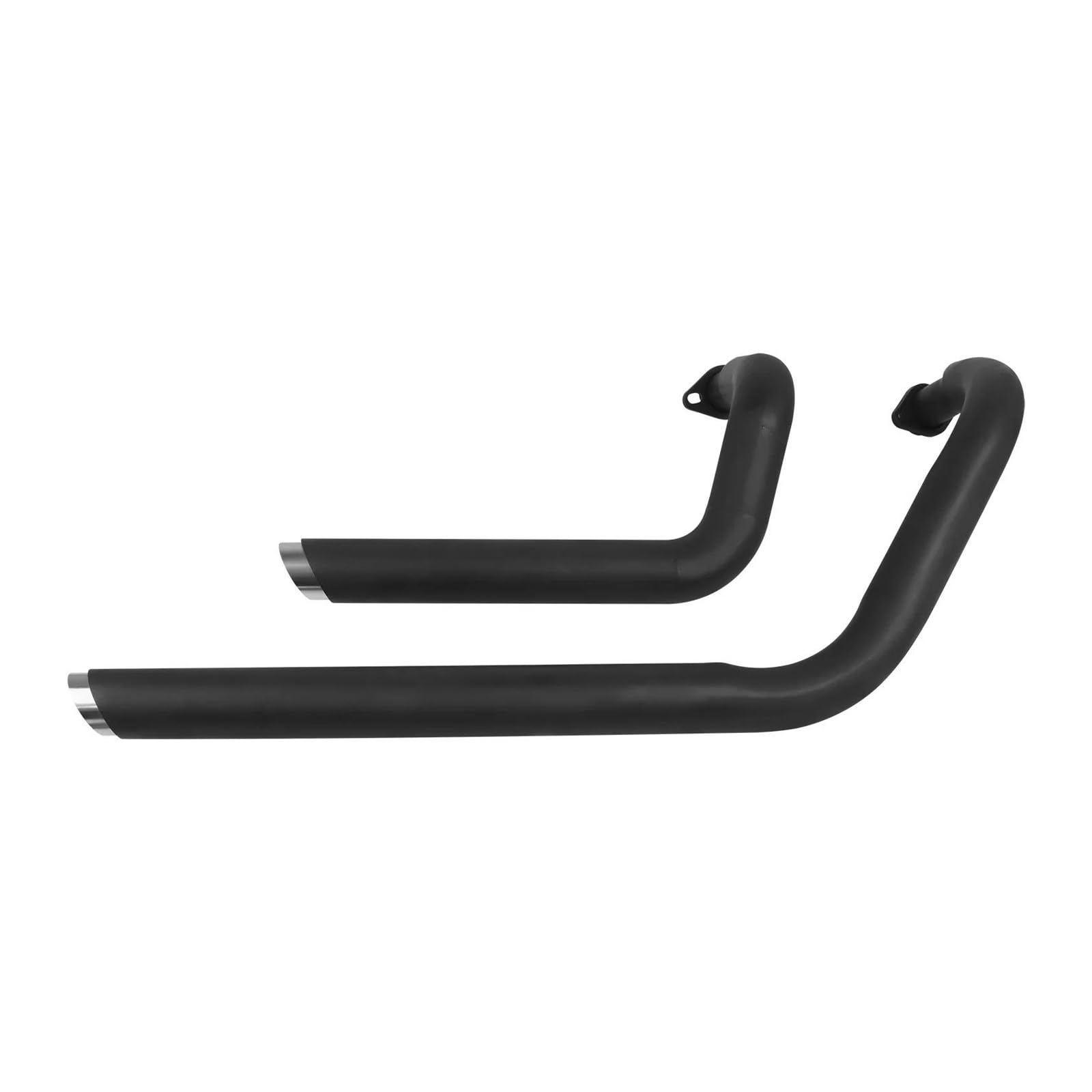 JUNOOS Motorrad Auspuffrohr Motorradauspuffrohre Drag Pipe Kit Schalldämpfer Für Kawasaki VN800 VN400 Classic Für V&ulcan S 800 EN800 S800(Black) von JUNOOS