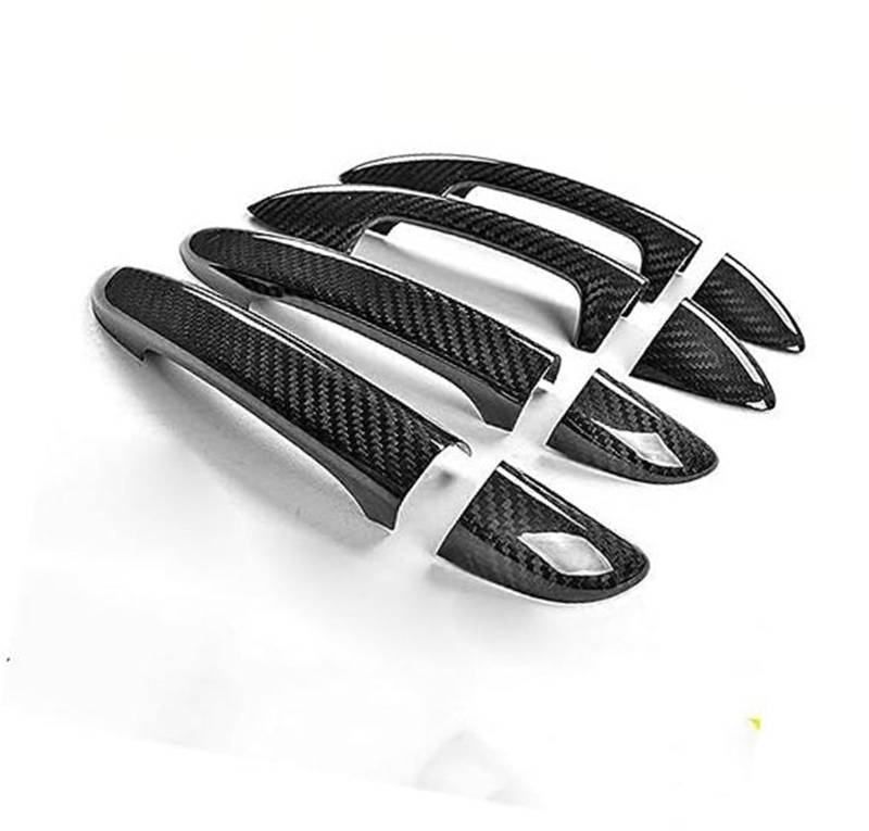 JUNPIY, for Passat, CC B6 B7 3c B7.5 7.5 Limousine Varian Chrom Kohlefaser Autotürgriffabdeckungsverkleidung Autotürgriffabdeckung(Black) von JUNPIY
