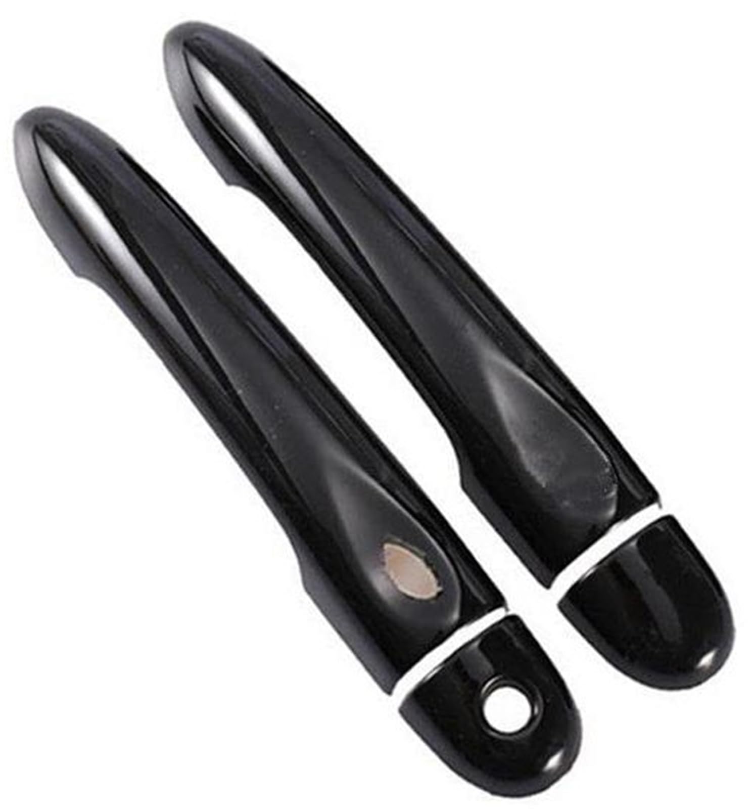 JUNPIY, for Renault, Alpine Vision A110 2017 2018 2019 2020 2021 Glänzende Kohlefaser-Autotürgriffabdeckung Autotürgriffabdeckung(Black 1key 1 Button) von JUNPIY