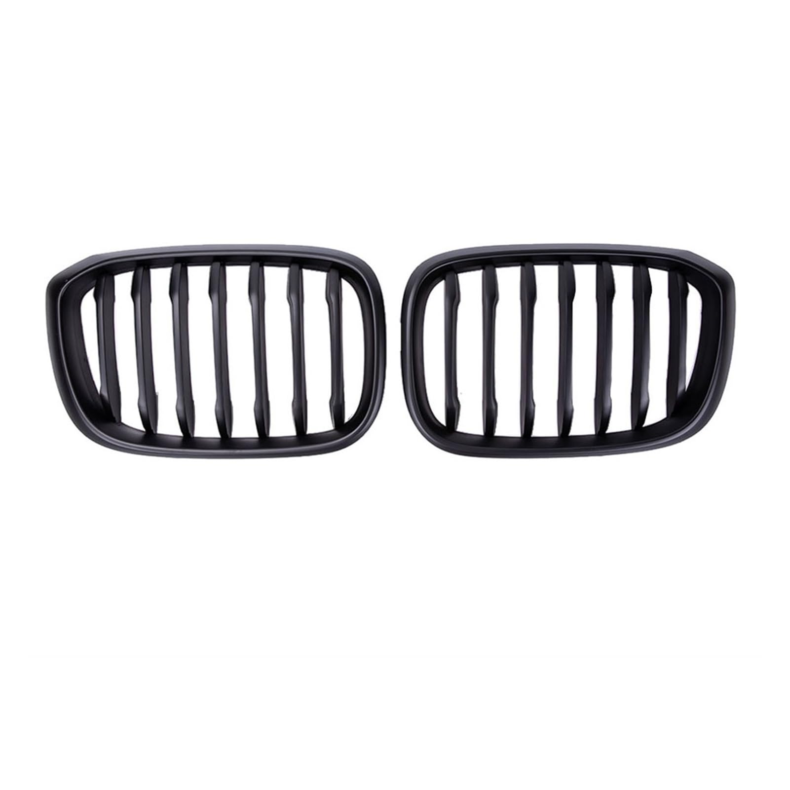 JUNPIY 1 Paar Frontgrill 1 Lamelle, for, for G01 G02 G08 X3 X4 2018 2019 2020, Auto-Styling, glänzend mattschwarze Renngrills Auto-Kühlergrill(Matte Black) von JUNPIY