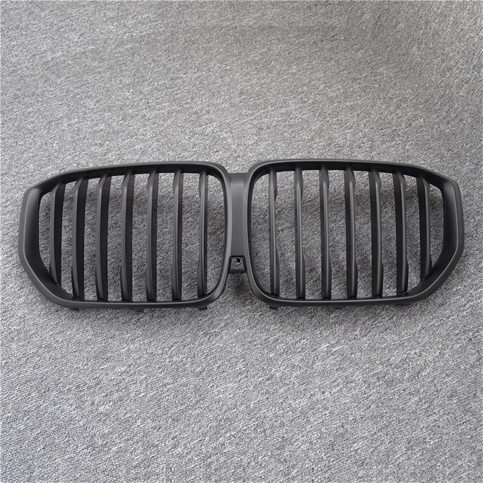 JUNPIY 1 Paar glänzend/mattschwarzer Frontgrill, for, for den neuen X5/G05 2020, Kühlergrill im Auto-Stil, Refit-Stoßstangenlatte, Doppellinien-Renngrills Auto-Kühlergrill(Matte Singlet Line) von JUNPIY