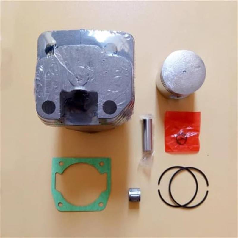 JUNPIY 1E43F ZYLINDERSATZ 43MM MIT Dichtung, for Zenoah, G455 AVS 4500 G4500 45CC ZYLINDERKOLBENRINGBOLZENCLIPS Montage KETTENSÄGENTEILE von JUNPIY