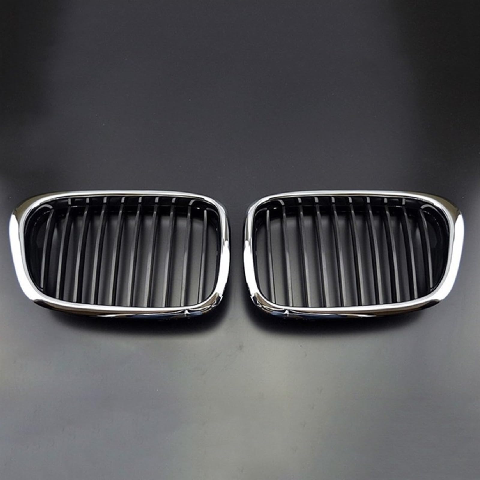 JUNPIY 2* Front Chrome Black Grille Grill 97-03, for BMW, for E39 5-Series 525 530 535 540 M5 Auto-Kühlergrill JUNPIY 2* Front Chrome Black Grille Grill 97-03, for BMW, for E39 5-Series 525 530 535 540 M5 Auto-Kühlergrill von JUNPIY