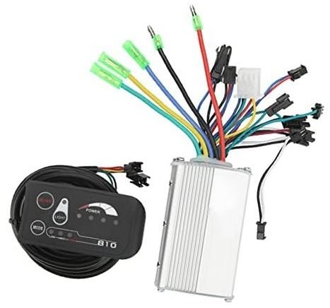 JUNPIY 36-V-Elektrofahrräder-Nachrüst-Controller-Kit, Premium-Metallpanel mit Display, for 22,5-mm-Lenker, DIY-Elektroroller, Falträder Elektroroller-Controller von JUNPIY