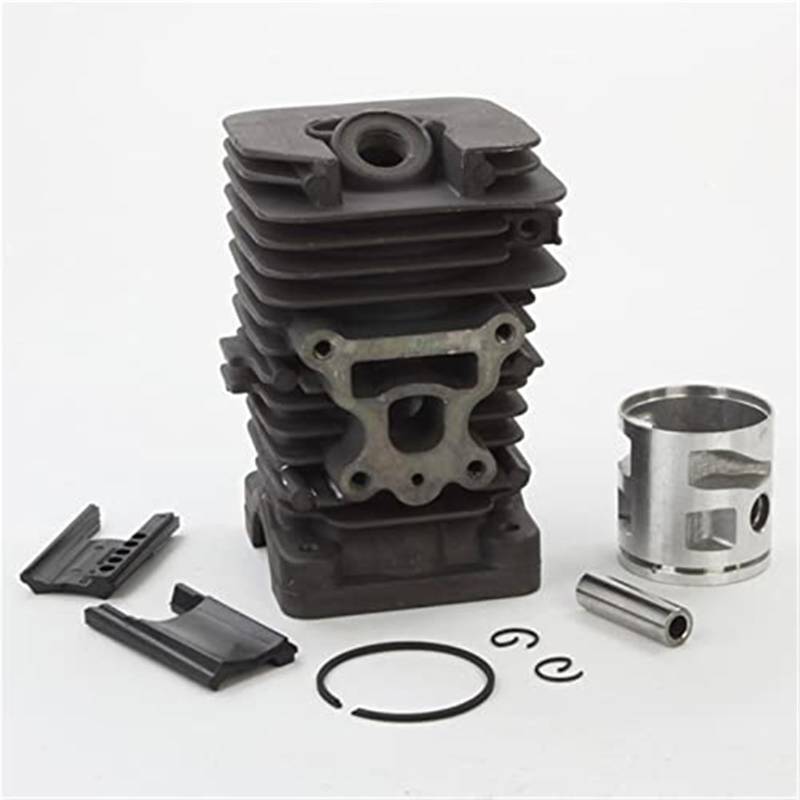 JUNPIY 41-mm-Zylinder-Kit mit Chrombeschichtung, for Partner, for McCulloch, Mac Cat 742 840 842 Kettensägen-Kolbenringstift-Clips-Baugruppe von JUNPIY