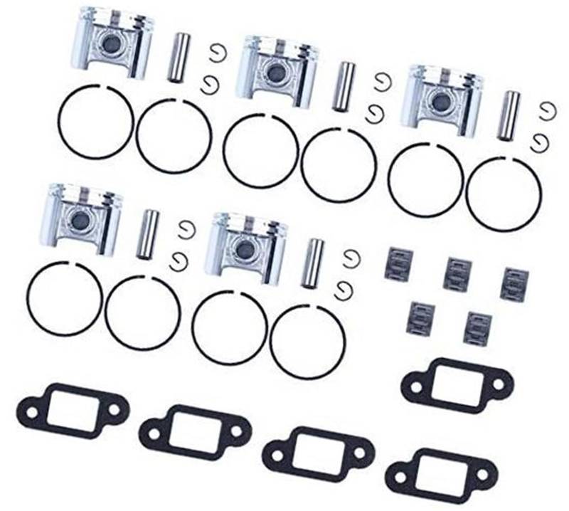 JUNPIY 5 Stück 42,5 mm Kolbenringe, Lagerschalldämpferdichtung, for STIHL, MS250 MS 250 025 Kettensägenmotor Motorteile von JUNPIY