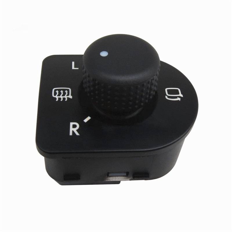 JUNPIY Auto Elektrische Power Tür Seite Rückspiegel Power Control Schalter Knopf Auto Auto Teile, for VW, 1J1959565E Auto-Außenspiegelschalter von JUNPIY