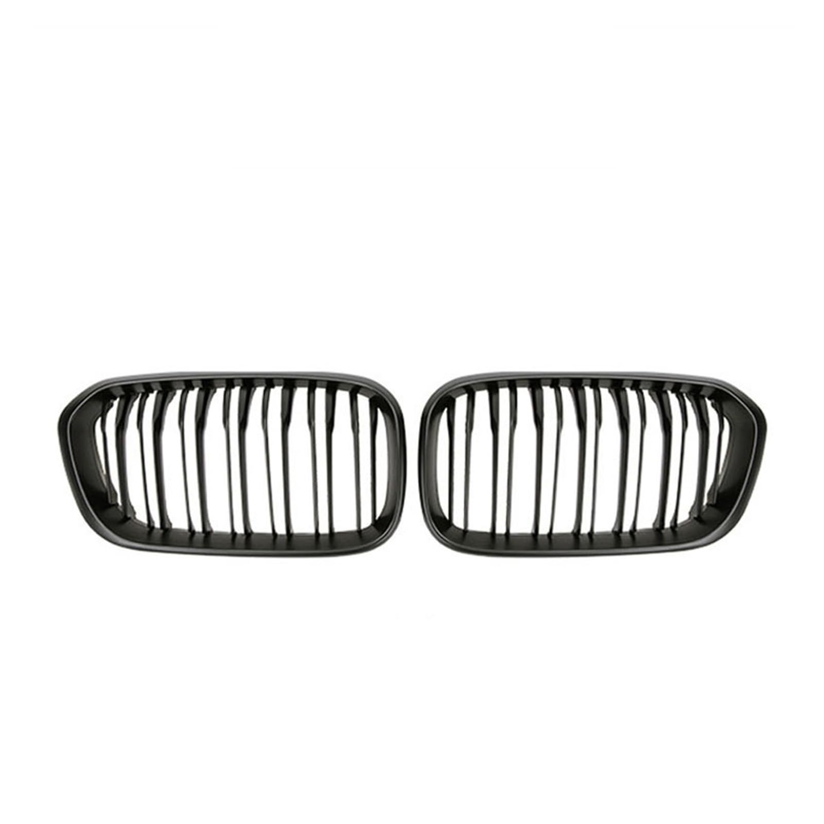 JUNPIY Auto-Frontstoßstangengitter, Renngrill, for, for 1er F20 F21 LCI 120i 2015 2016 2017, Doppellamellen-Ersatzgitter Auto-Kühlergrill(Matte Black) von JUNPIY