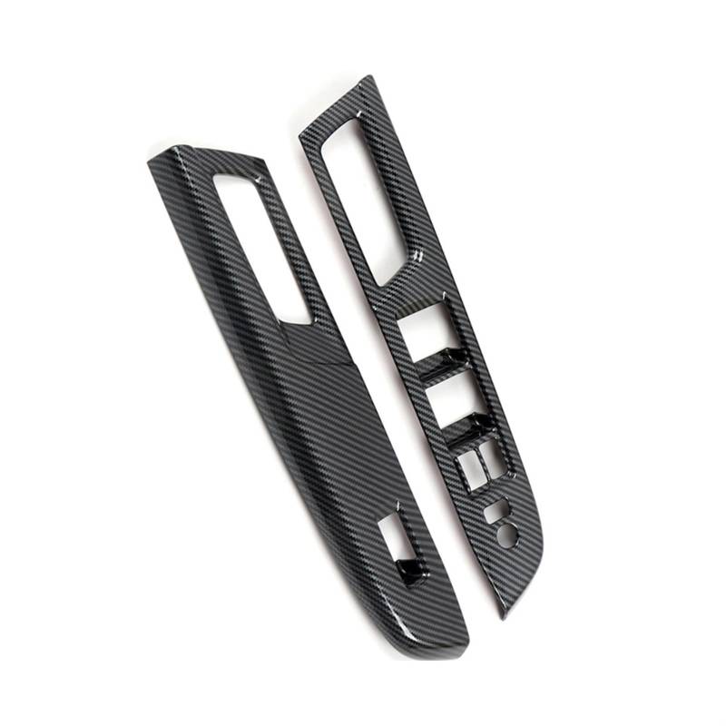 JUNPIY Auto Kohlefaser Fenster Glas Lift Knopf Verkleidung Schalter Abdeckung Tür Armlehne Panel, for Subaru, WRX/WRX STI 2015-2020 RHD Verkleidung für Autofensterschalter von JUNPIY