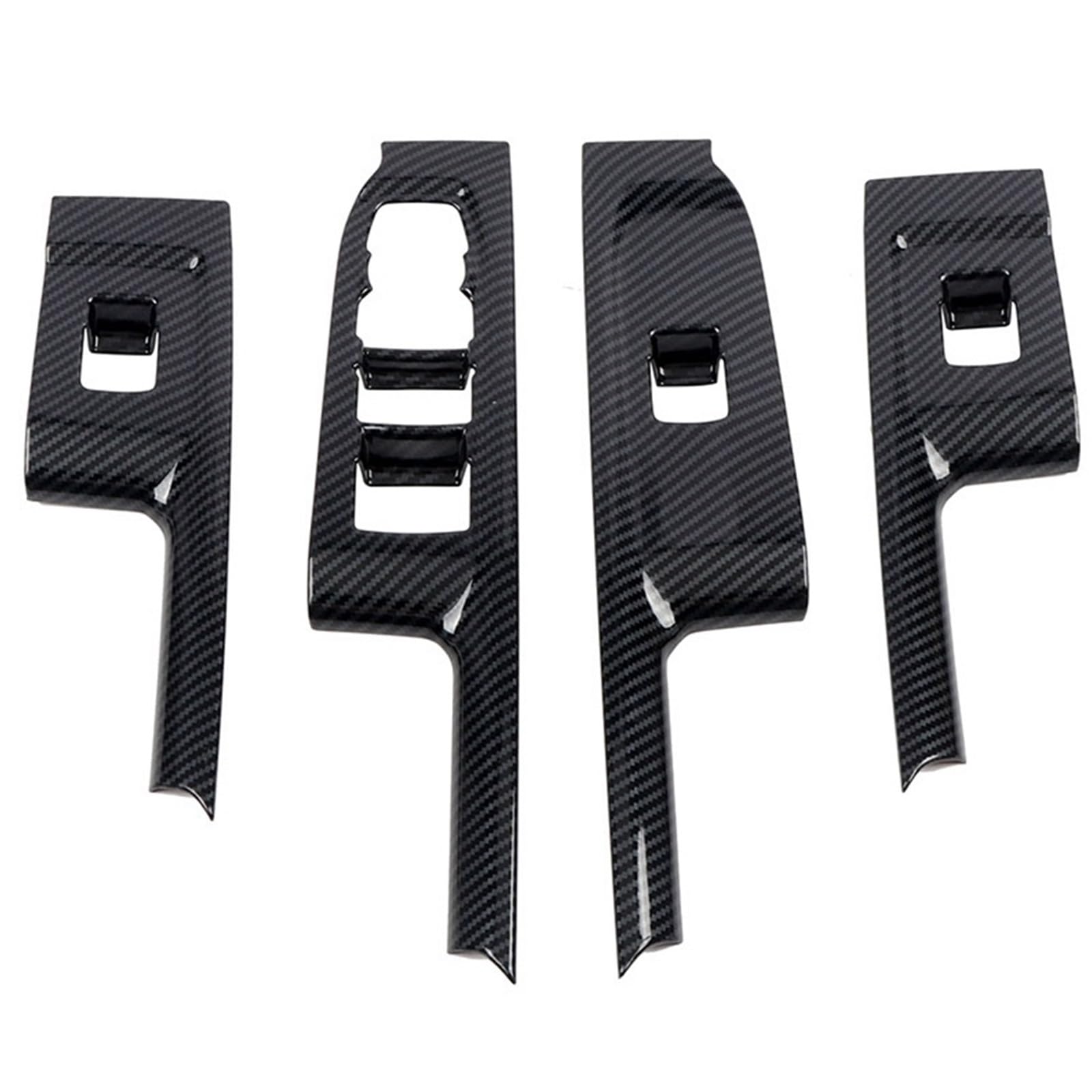 JUNPIY Auto Kohlefaser Fenster Glas Lift Knopf Verkleidung Schalter Abdeckung Tür Armlehne Panel Aufkleber, for Chevrolet Silverado 2019-2022 Verkleidung für Autofensterschalter JUNPIY Auto Kohlefaser Fenster Glas Lift Knopf Verkleidung Schalter Abdeckung Tür Armlehne Panel Aufkleber, for Chevrolet Silverado 2019-2022 Verkleidung für Autofensterschalter von JUNPIY