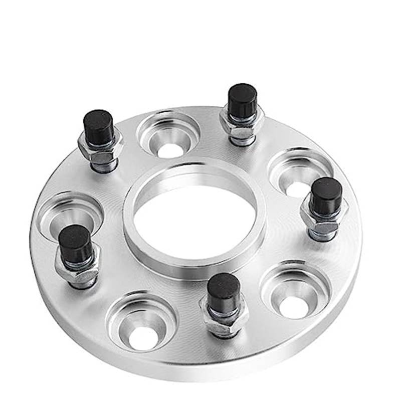 JUNPIY Autoraddichtung 1 Stück, for Corolla, 5 Löcher Aluminium-Radabstandshalter 5x100 PCD CB 54,1 mm Nabenadapter 5x3,93 Adapter Radabstandshalter Spurverbreiterungen für Autos(Black 25mm) von JUNPIY