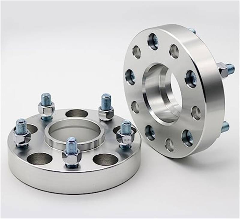 JUNPIY Autoraddichtung 2 Stück 15/20/25/30/35 mm 5 x 108 CB: 63,4 mm Aluminium-Radabstandshalteradapter 5 Ösen passend for Volvo, Serien-Radabstandshalter Spurverbreiterungen für Autos(Black 15mm) von JUNPIY