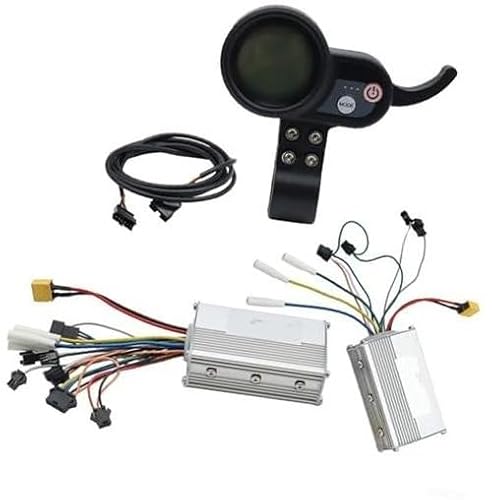 JUNPIY Booster-Controller-Messgeräte, for JP-Modelle-Scooter, Scooter-Controller-Messgerät-Kit, Dual-Drive-Controller-LCD-Messgerät-Beschleunigungsmesser, Elektroroller-Zubehör (60 V, 25 A-Set) Elektr von JUNPIY
