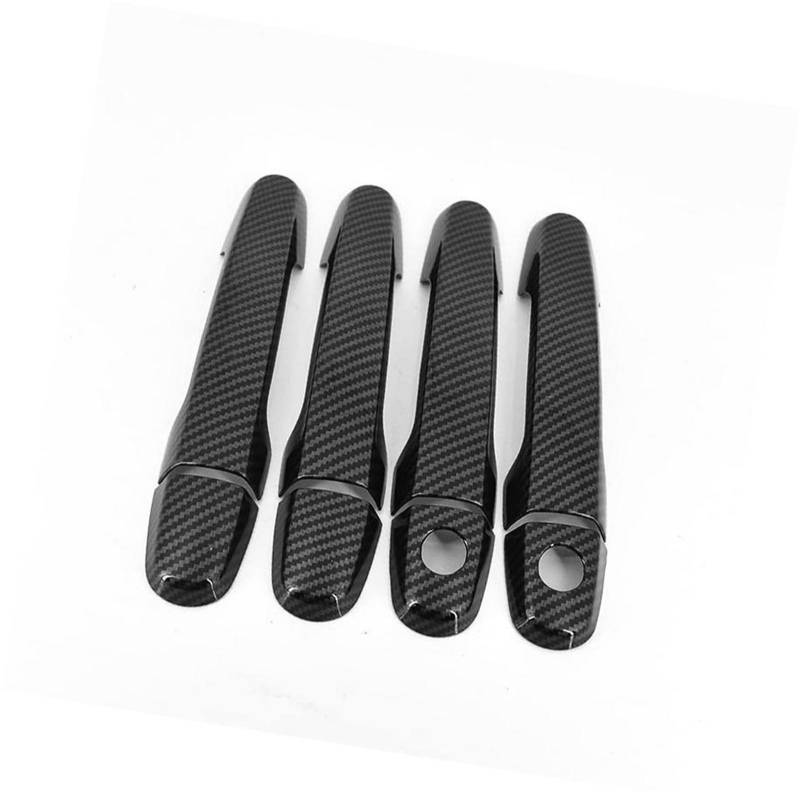 JUNPIY Chrom-Carbon-Faser-Autotürgriff-Abdeckungsschale, for Toyota, Allion Premio T240 2001–2006 Autotürgriffabdeckung(Black Carbon 2 Keyhole) von JUNPIY