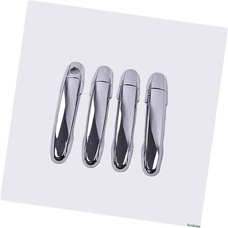 JUNPIY Chrom-Carbon-Faser-Autotürgriff-Abdeckungsschale, for Toyota, BB 2006–2012 Autotürgriffabdeckung(Silver 1 Keyhole) von JUNPIY