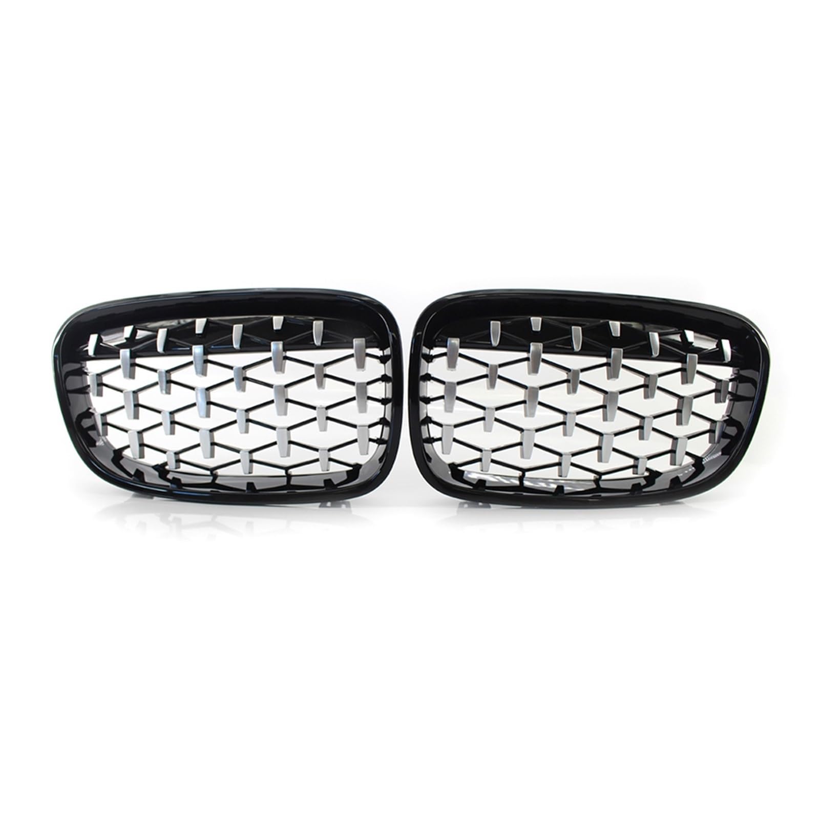 JUNPIY Chrom-Schwarz-Diamant-Grill, 1 Paar Anti-Widerstands-Reparaturteile for den Außenbereich, for, for 1er F20 F21 2011–2014 Auto-Kühlergrill(Grass Green) von JUNPIY