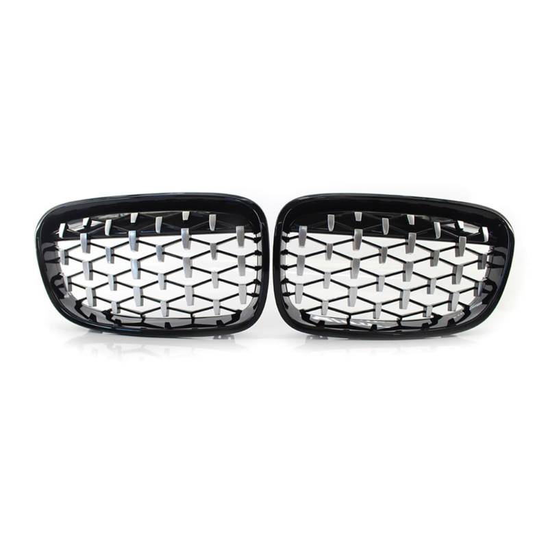 JUNPIY Chrom-Schwarz-Diamant-Grill, 1 Paar Anti-Widerstands-Reparaturteile for den Außenbereich, for, for 1er F20 F21 2011–2014 Auto-Kühlergrill(Grass Green) von JUNPIY