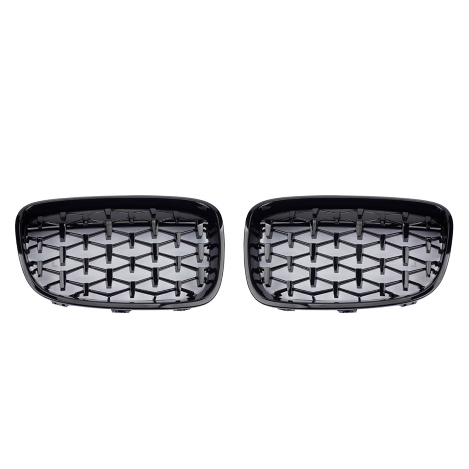 JUNPIY Chrom-Schwarz-Diamant-Grill, 1 Paar Anti-Widerstands-Reparaturteile for den Außenbereich, for, for 1er F20 F21 2011–2014 Auto-Kühlergrill(Mint) von JUNPIY