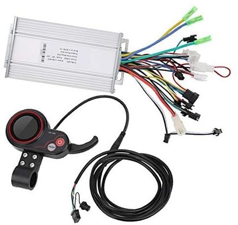 JUNPIY Controller for Elektroroller, 2-in-1 LH100 48 V Controller for elektrisches Mountainbike, LCD-Daumenschalter-Set (500 W) Elektroroller-Controller von JUNPIY