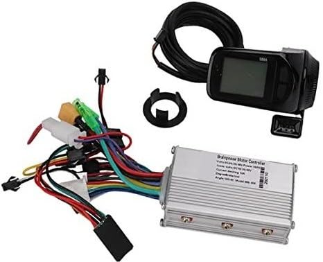 JUNPIY DIY-Controller-Teil for Elektrofahrräder, bürstenloser 24-V-/36-V-/48-V-350-W-Motorcontroller mit LCD-Anzeige, for Upgrade-Teil for E-Bike-Scooter Elektroroller-Controller von JUNPIY