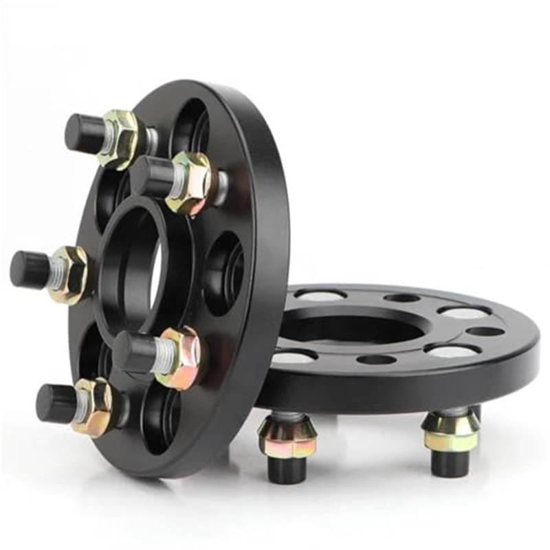 JUNPIY Distanzstücke 2 Stück Passend for Autos 7075 Aluminium, geschmiedet Spurverbreiterungen Spurverbreiterungen Adapter 5x100 57,1mm M14x1,5 Unterlegscheiben Platte Spurverbreiterungen für Autos(BL von JUNPIY