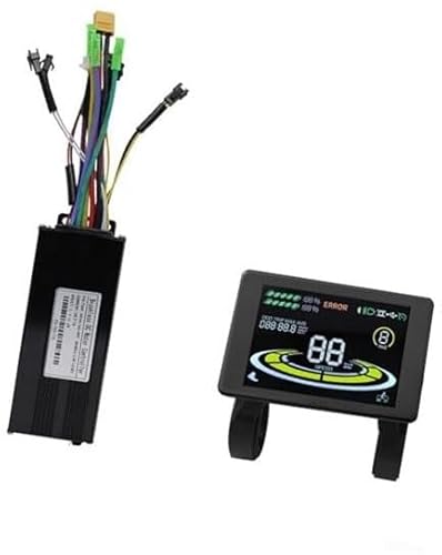 JUNPIY Elektrischer Controller 30A Sinuswelle Bürstenloser Controller 3 Modi Mit H-100 LCD-Display Einstellbare Parameter Sinuswelle Leiser Betrieb Mit Kabeln Elektroroller-Controller von JUNPIY