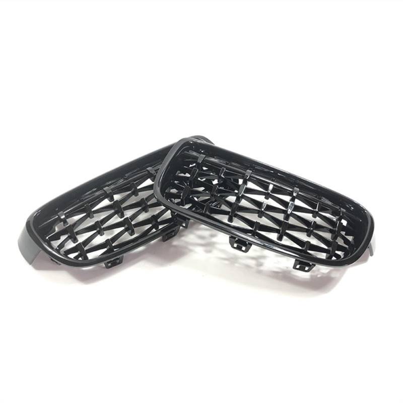 JUNPIY Geetha Auto-Frontgrill, Stoßstange, Renngitter, for, for 3er F30 F31 320i 325i 328i 330i 335i 2012–2018, Diamant-Grill Auto-Kühlergrill(Black) von JUNPIY
