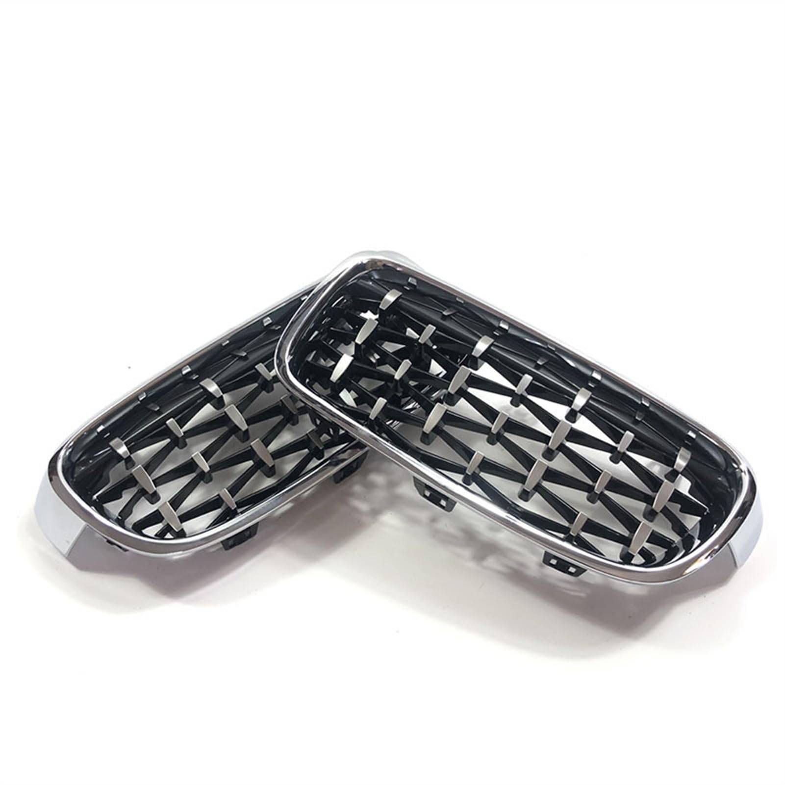JUNPIY Geetha Auto-Frontgrill, Stoßstange, Renngitter, for, for 3er F30 F31 320i 325i 328i 330i 335i 2012–2018, Diamant-Grill Auto-Kühlergrill(Silver) von JUNPIY