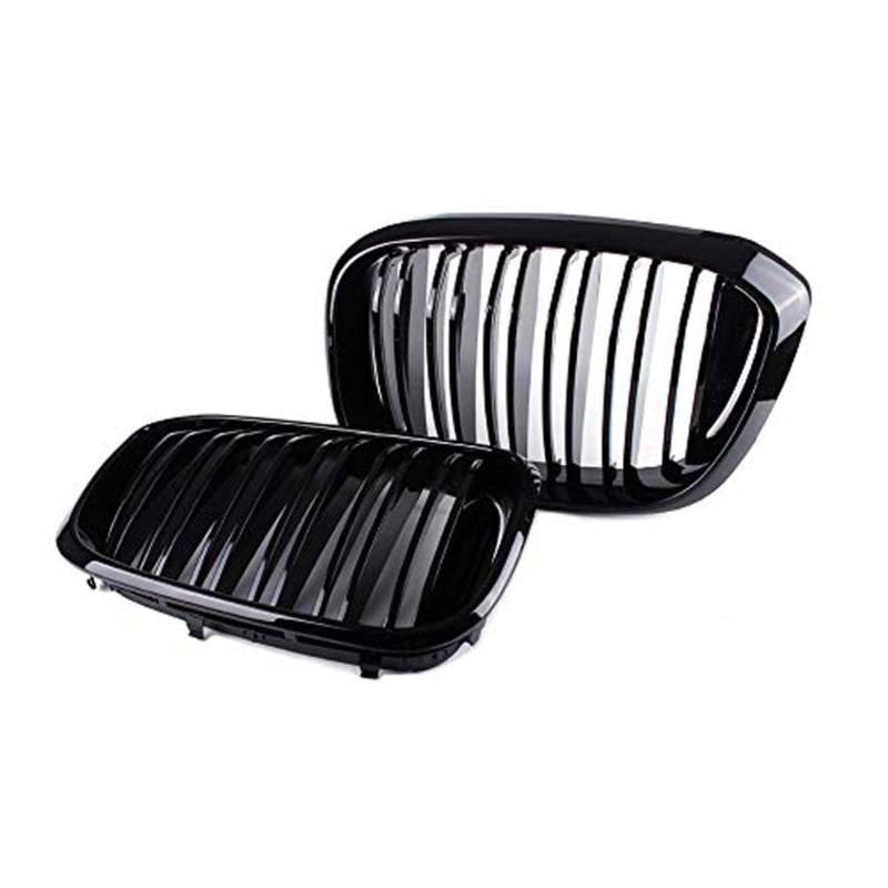 JUNPIY Glänzend schwarzer Frontgrill im Lamellenstil, for, for X3 G01 X4 G02, for X4 25I 30I 2018 Auto-Kühlergrill von JUNPIY
