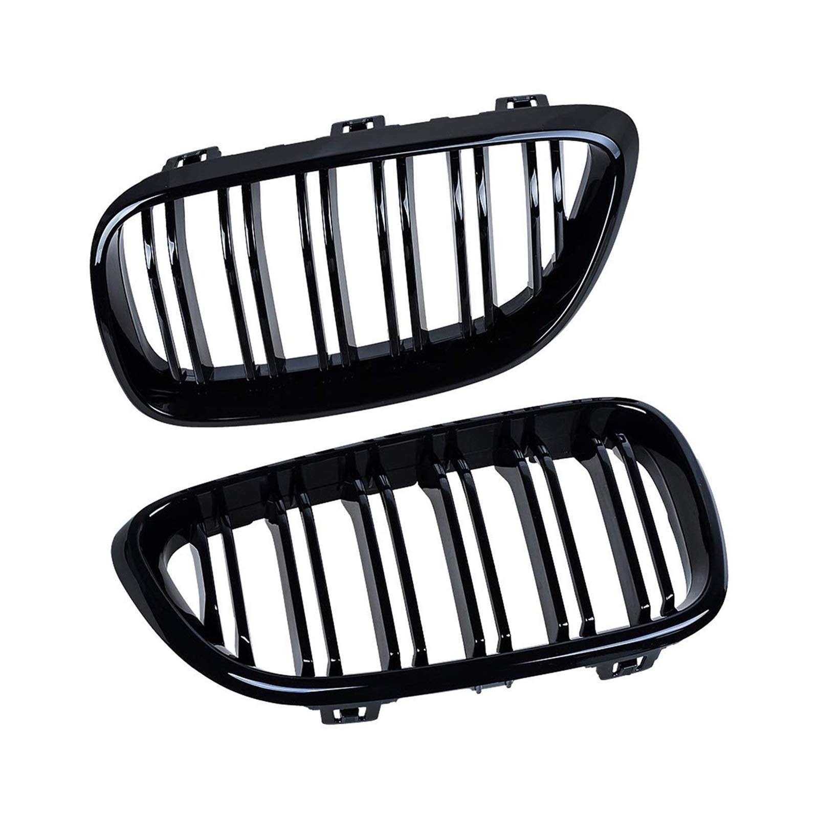 JUNPIY Glänzender schwarzer Dual-Lamellen-Fronthaubengrill, kompatibel mit, for F22 F23 M2 2014–2018, for 225i, 218i, 220i Auto-Kühlergrill JUNPIY Glänzender schwarzer Dual-Lamellen-Fronthaubengrill, kompatibel mit, for F22 F23 M2 2014–2018, for 225i, 218i, 220i Auto-Kühlergrill von JUNPIY