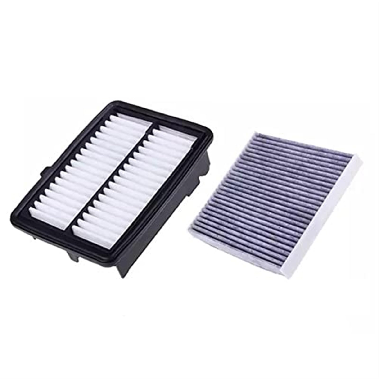 JUNPIY Luftfilter Innenraumfilter, for Fit, for Vezel, City 2015-Heute 1,5 17220-5R0-008 80292-TF0-G01 Luftfilter Automotor-Luftfilter(Black 2 Pcs Filter Set) von JUNPIY