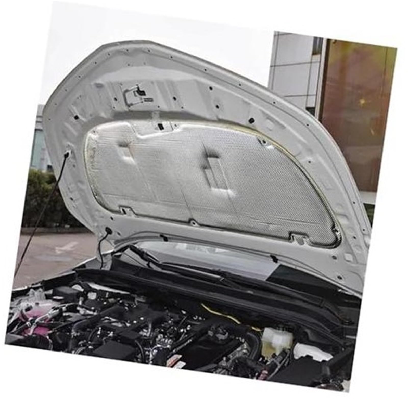 JUNPIY Motorhauben-Schall-/Wärmedämmungsbaumwolle, for Toyota, for Corolla, 2019 2020 2021 2022 2023 E210 Hood Sound Insulation Cotton(Black Style 3) von JUNPIY
