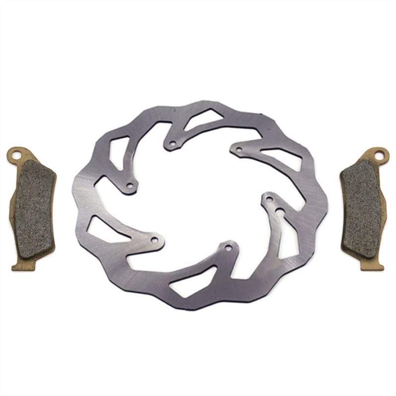 JUNPIY Motorrad 220MM 260MM Bremsscheiben vorn hinten Rotoren Bremsbeläge, for EXC SX SXF XC XCF XCW XCFW 125 150 250 300 350 450 530(Front Brake) von JUNPIY