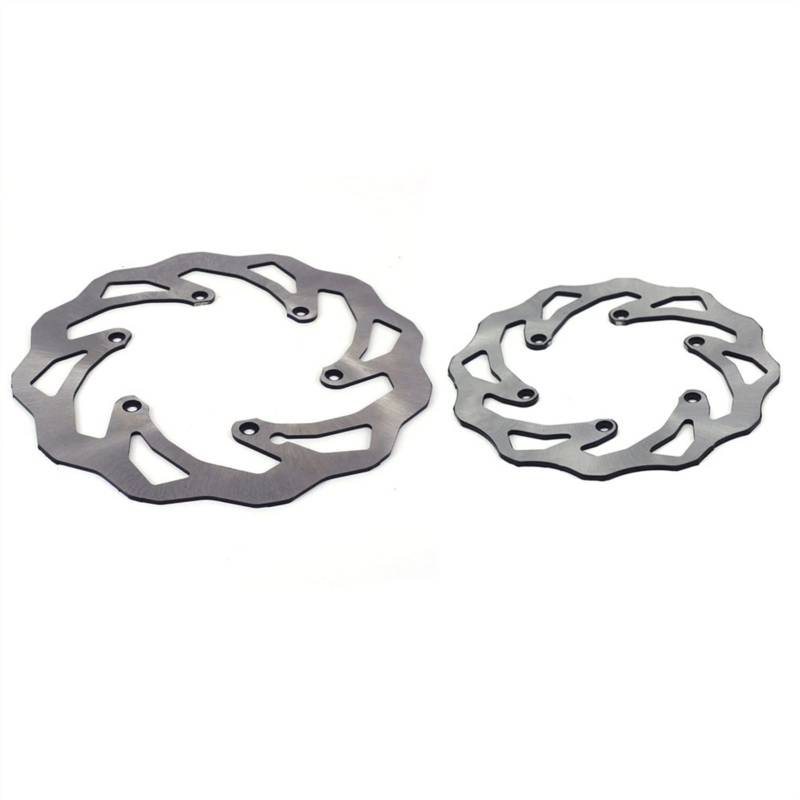 JUNPIY Motorrad 220MM 260MM Bremsscheiben vorn hinten Rotoren Bremsbeläge, for EXC SX SXF XC XCF XCW XCFW 125 150 250 300 350 450 530(Front Rear disc) von JUNPIY