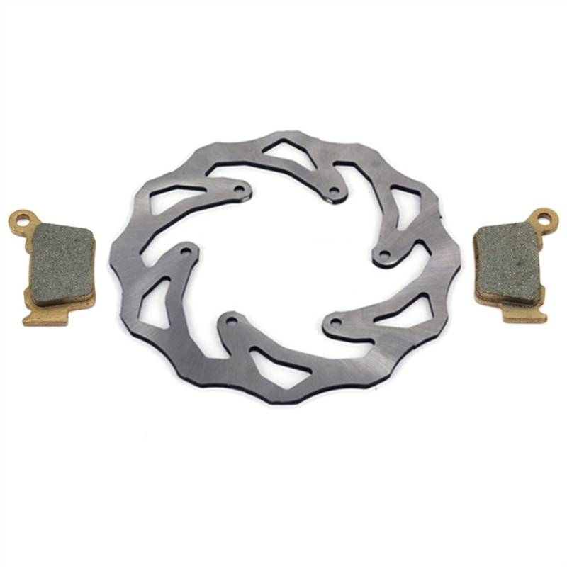 JUNPIY Motorrad 220MM 260MM Bremsscheiben vorn hinten Rotoren Bremsbeläge, for EXC SX SXF XC XCF XCW XCFW 125 150 250 300 350 450 530(Rear Brake) von JUNPIY