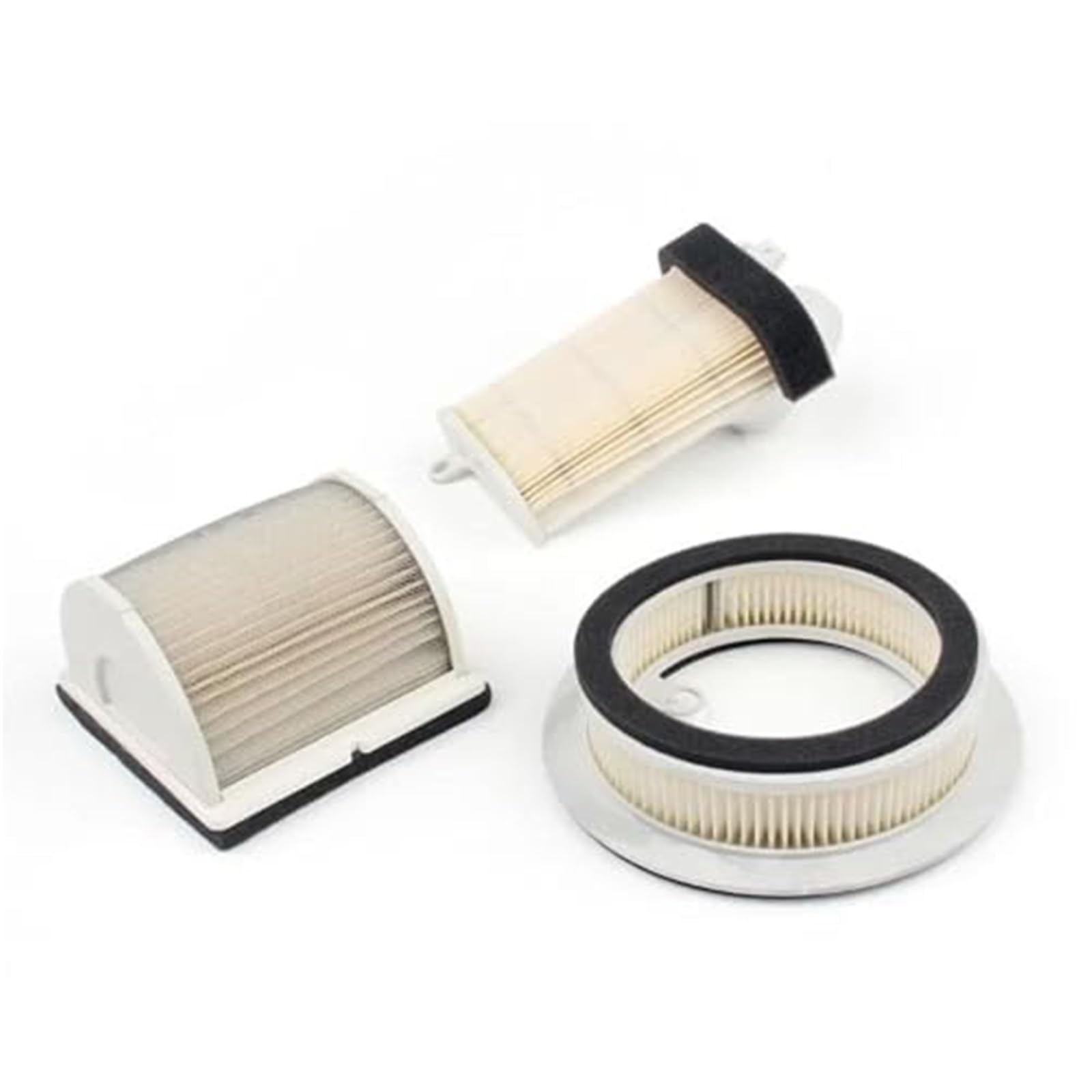 JUNPIY Motorrad-Element-Luftfilter, for XP500 TMAX500 2001 2002 2003 2004 2005 2006 2007(Black Three Set) von JUNPIY