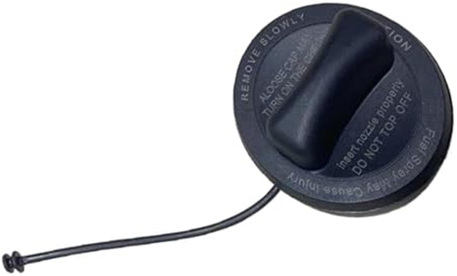 JUNPIY Öltank-Gasfüllerabdeckung Kabelkappe Seil, for Mercedes-Benz, for ABC CL CLS ES SL Klasse W176 W246 W205 W213 W222 W117 W253 Tankdeckel-Haltegurt(Black Cap with Rope) von JUNPIY