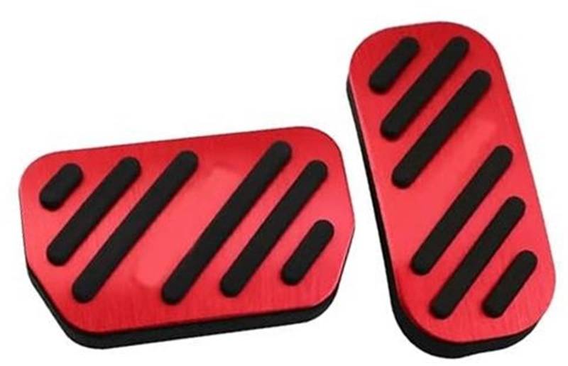 JUNPIY Pedalauflage, for Toyota, for C-HR, for CHR 2016 2017 2018 2019 2020 2021 2022 Aluminiumlegierung Auto Gaspedal Bremspedale Gaskupplungsabdeckung Pads Auto-Kupplungspedal(Red) von JUNPIY