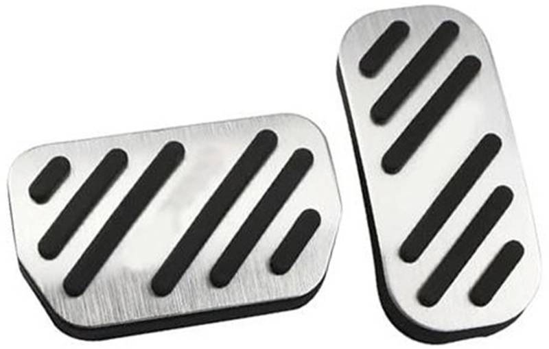 JUNPIY Pedalauflage, for Toyota, for C-HR, for CHR 2016 2017 2018 2019 2020 2021 2022 Aluminiumlegierung Auto Gaspedal Bremspedale Gaskupplungsabdeckung Pads Auto-Kupplungspedal(Silver) von JUNPIY