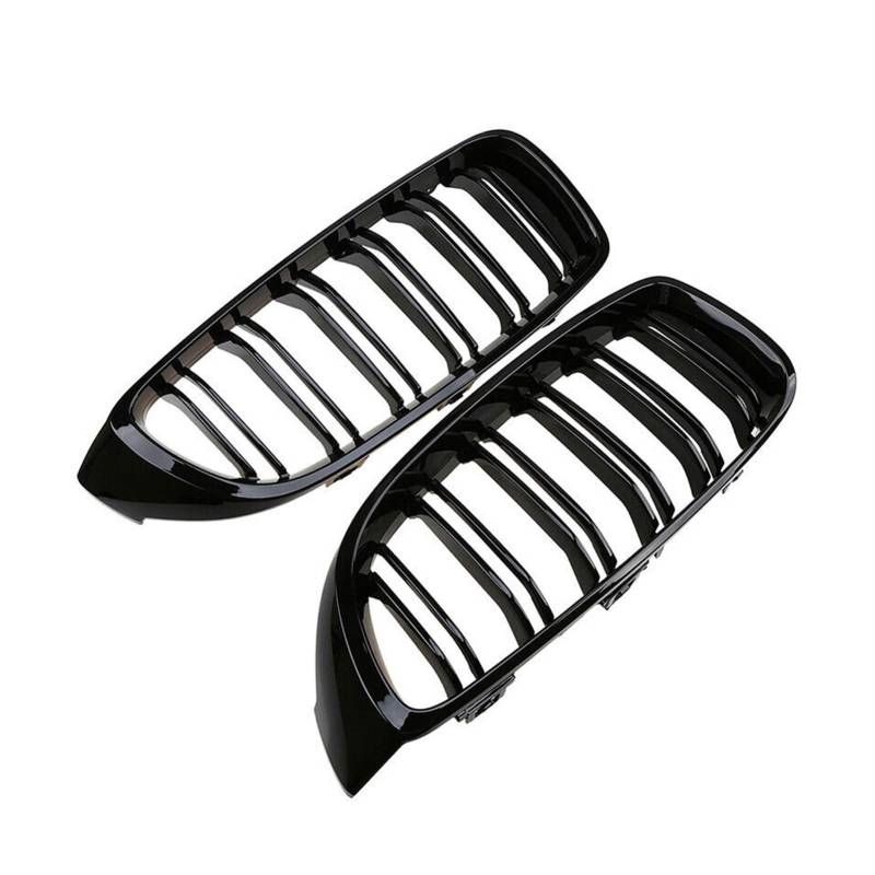 JUNPIY Schwarze Frontgrilllamelle im M3-Stil, for, for F32 F33 F36 F80 F82 2013–2018, for Cabriolet-Coupé, for 425i 430i 440i 435i Auto-Kühlergrill von JUNPIY
