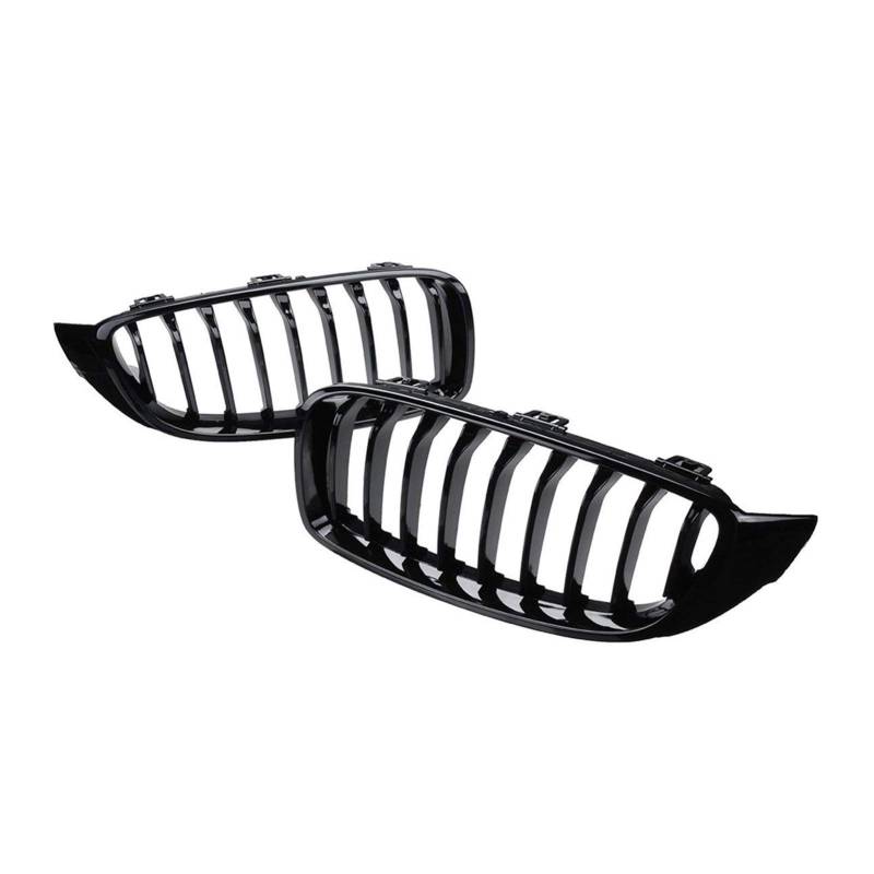 JUNPIY Schwarze Frontgrilllamelle im M4-Stil, for, for F32 F33 F36 F80 F82 2013–2018, for Cabriolet Coupe 425i 430i 440i 435i Auto-Kühlergrill von JUNPIY