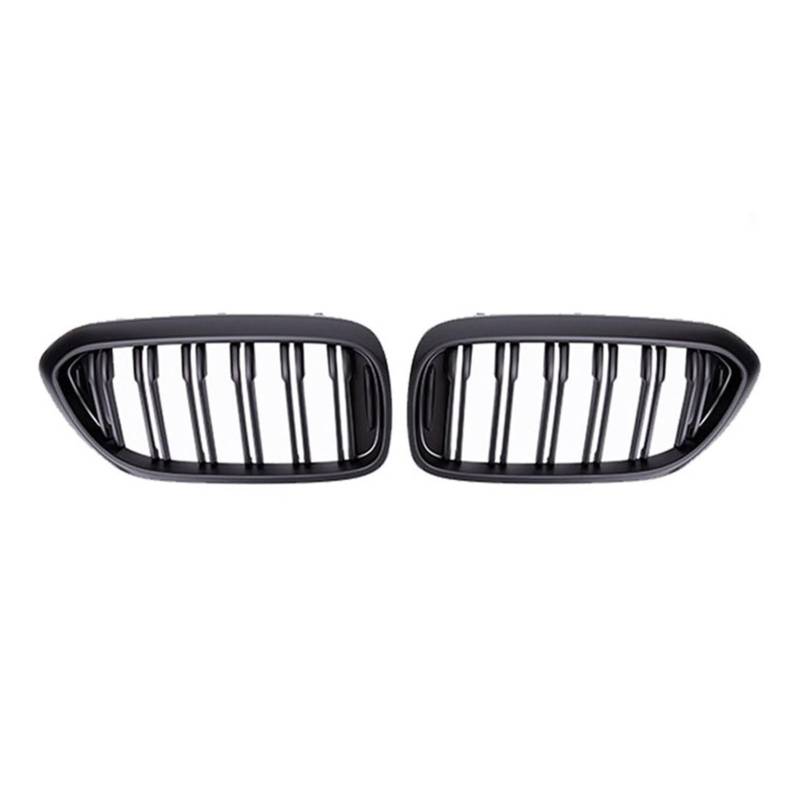 JUNPIY Vorderer Renngrill, for, for den neuen 5er G30 G38 525I 530I 540I 550I 2017 2018 2019 2020 Performance Bumper 2 Lamellengrill Ersatz Auto-Kühlergrill(Matte Black) von JUNPIY