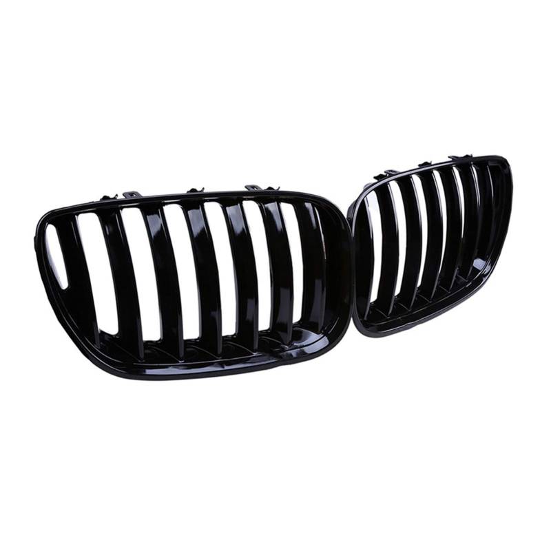 JUNPIY Vorne glänzend schwarz Sportgitter Haubengrill, for, for E53 X5 2004 2005 2006 Auto-Styling Auto-Kühlergrill von JUNPIY