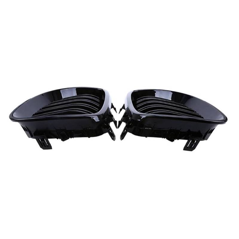 JUNPIY Vorne glänzend schwarz Sportgitter Haubengrill, for, for E60 E61 2003 2004 2005 2006 2007 2008 2009, for M5 525i 528i 528xi Auto-Kühlergrill von JUNPIY