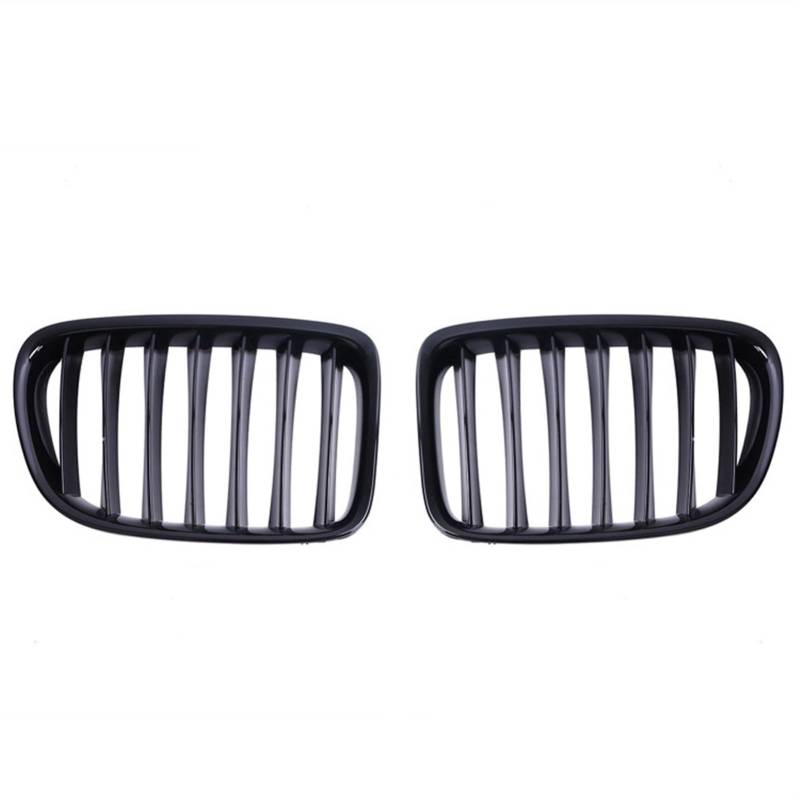 JUNPIY Vorne glänzend schwarz Sportgitter Haubengrill, for, for E84 X1 2010 2011 2012 2013 2014 2015 Auto-Styling Auto-Kühlergrill von JUNPIY