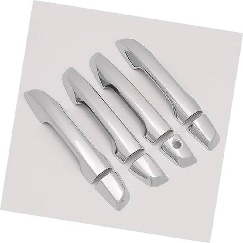 JUNPIY for CR-V CRV 2017 2018 2019 2020 2021 Carbon Chrom Auto Türgriff Abdeckungen Trim Overlay Styling Auto Zubehör Autotürgriffabdeckung(Silver 0 Sensor) von JUNPIY