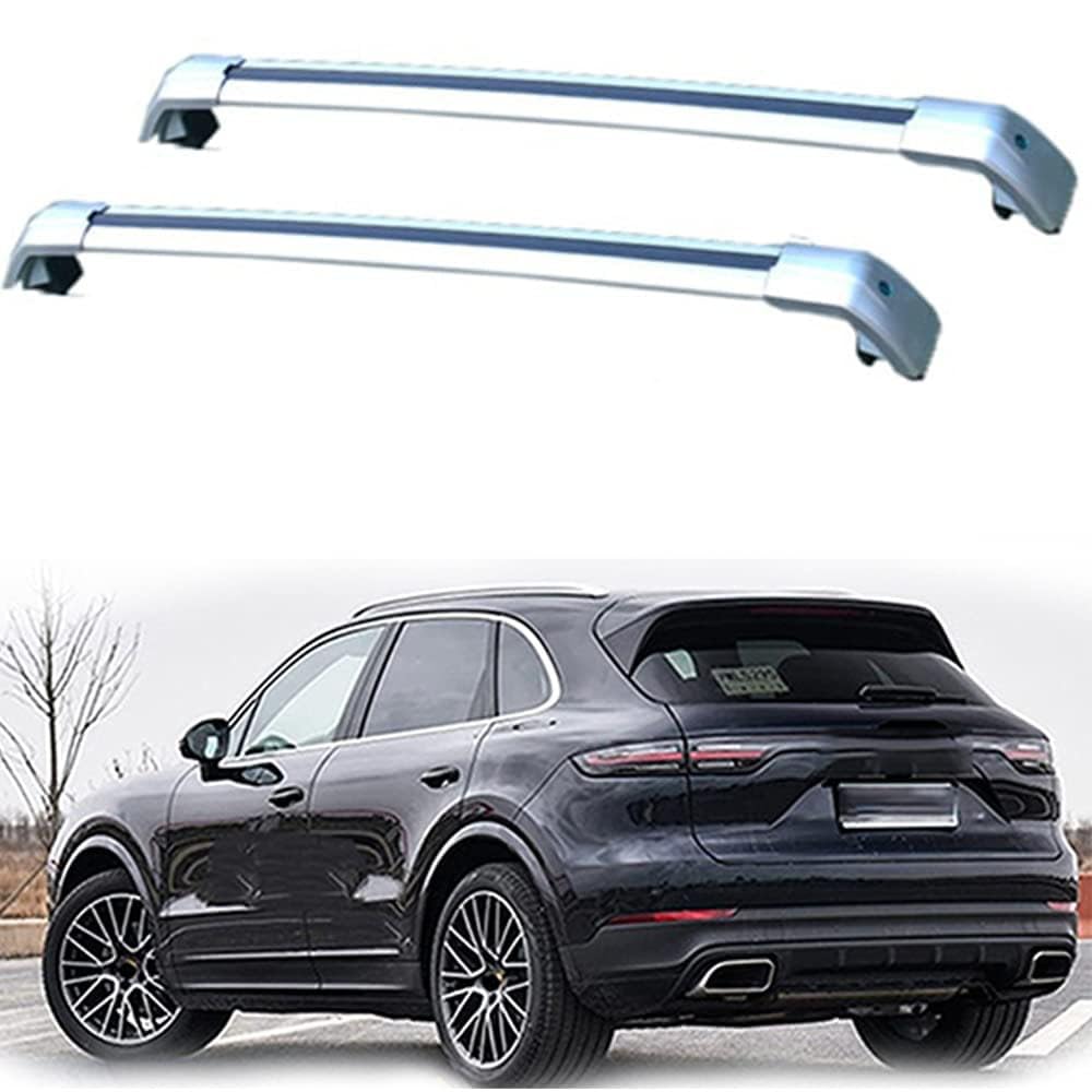 2 Stücke Dachträger-Querstangen Dachgepäckträger für Cayenne, 5-dr SUV, 2018 2019 Dachträger aus Aluminium für Dachboxen oder als Skihalter Tragkraft 220 kg Dachträger,C von JUNYEW