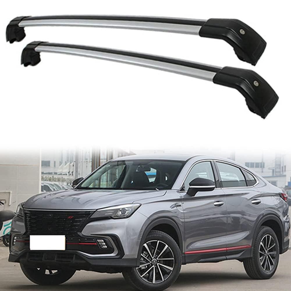 2 Stücke Dachträger-Querstangen Dachgepäckträger für Changan Cs85 2019 2020 Dachträger aus Aluminium für Dachboxen oder als Skihalter Tragkraft 220 kg Dachträger,A von JUNYEW