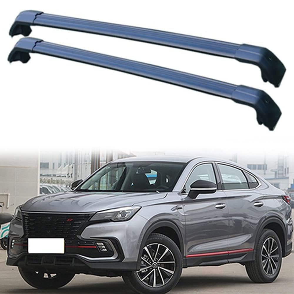 2 Stücke Dachträger-Querstangen Dachgepäckträger für Changan Cs85 2019 2020 Dachträger aus Aluminium für Dachboxen oder als Skihalter Tragkraft 220 kg Dachträger,B von JUNYEW